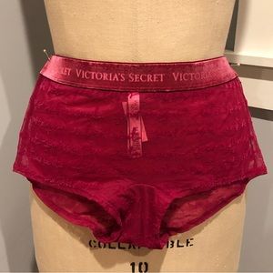 Victoria’s Secret Mesh and Velvet Logo Shortie Medium